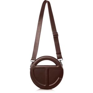 Round Circle Telfar Bag-Chocolate